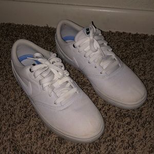 Nike SB Check Solarsoft Canvas White (Womens 9)